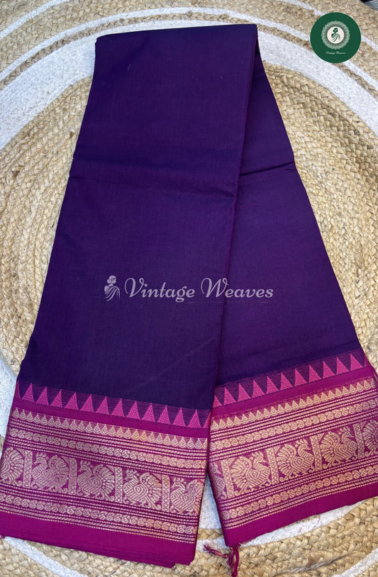 Chettinad Cotton Saree-indigo