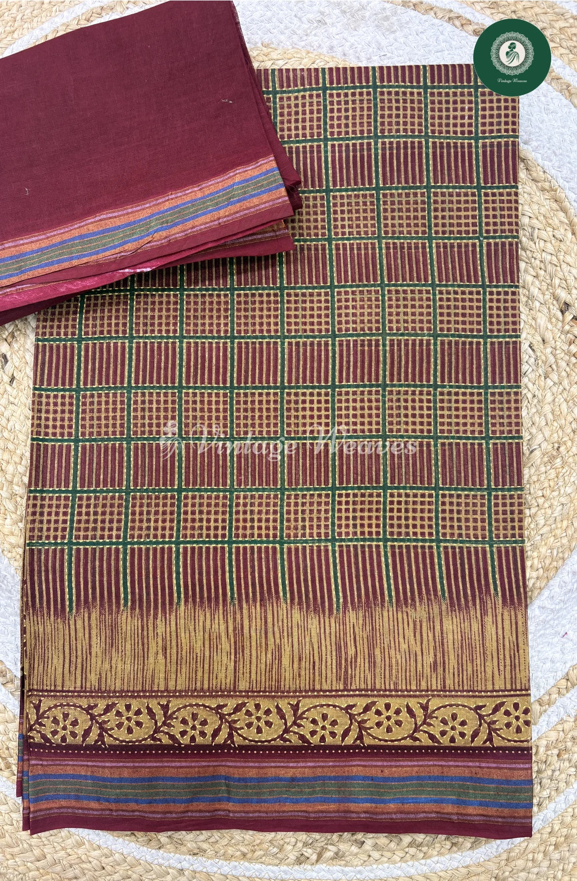 Daily Wear Cotton Printed-checked
