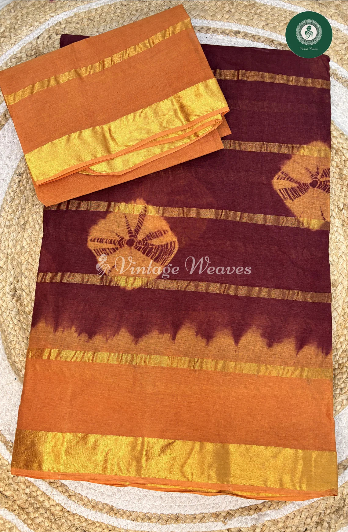 Daily Wear Cotton Saree-Burgendy