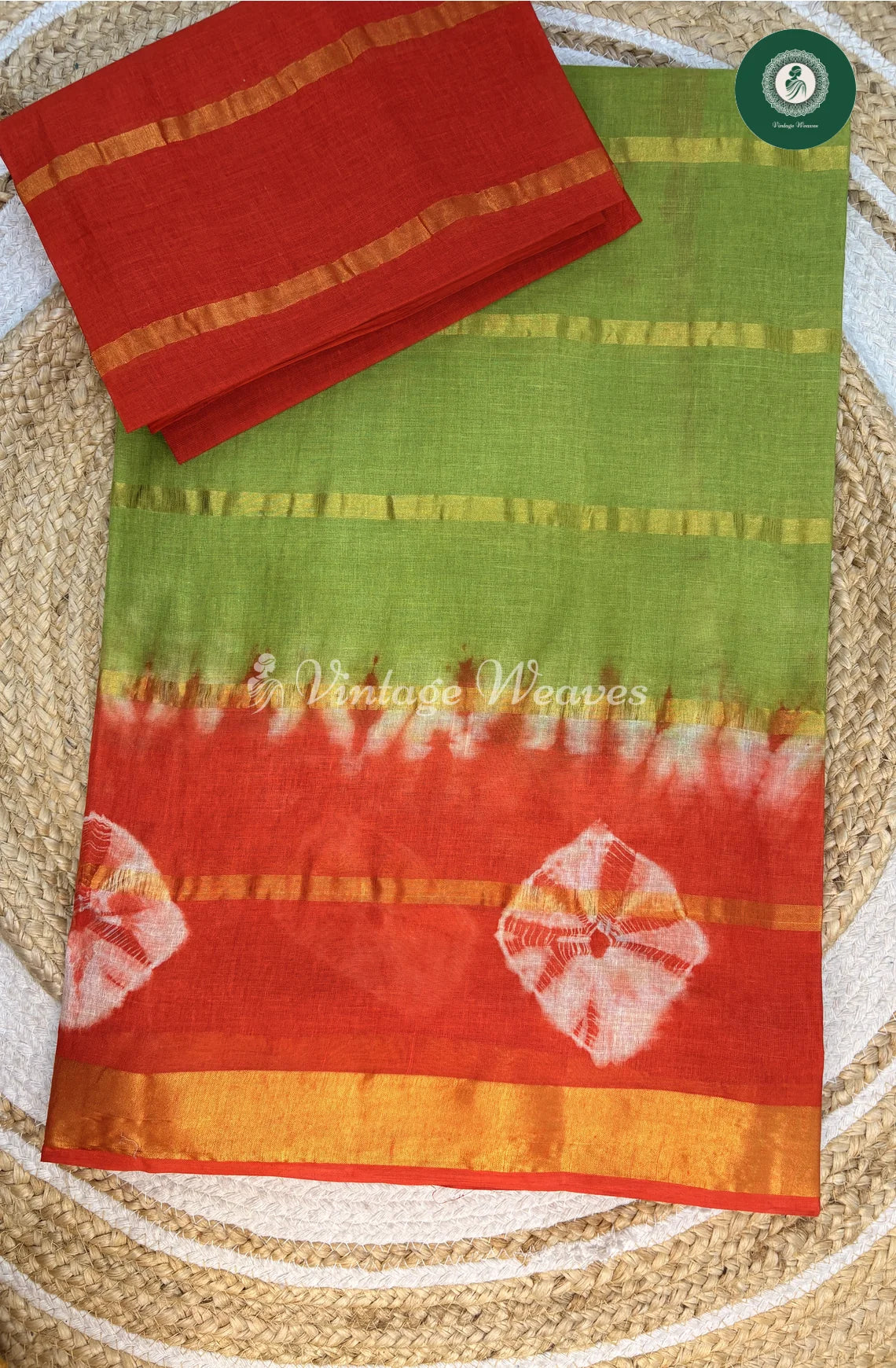 Daily Wear Cotton Saree-Green (2)