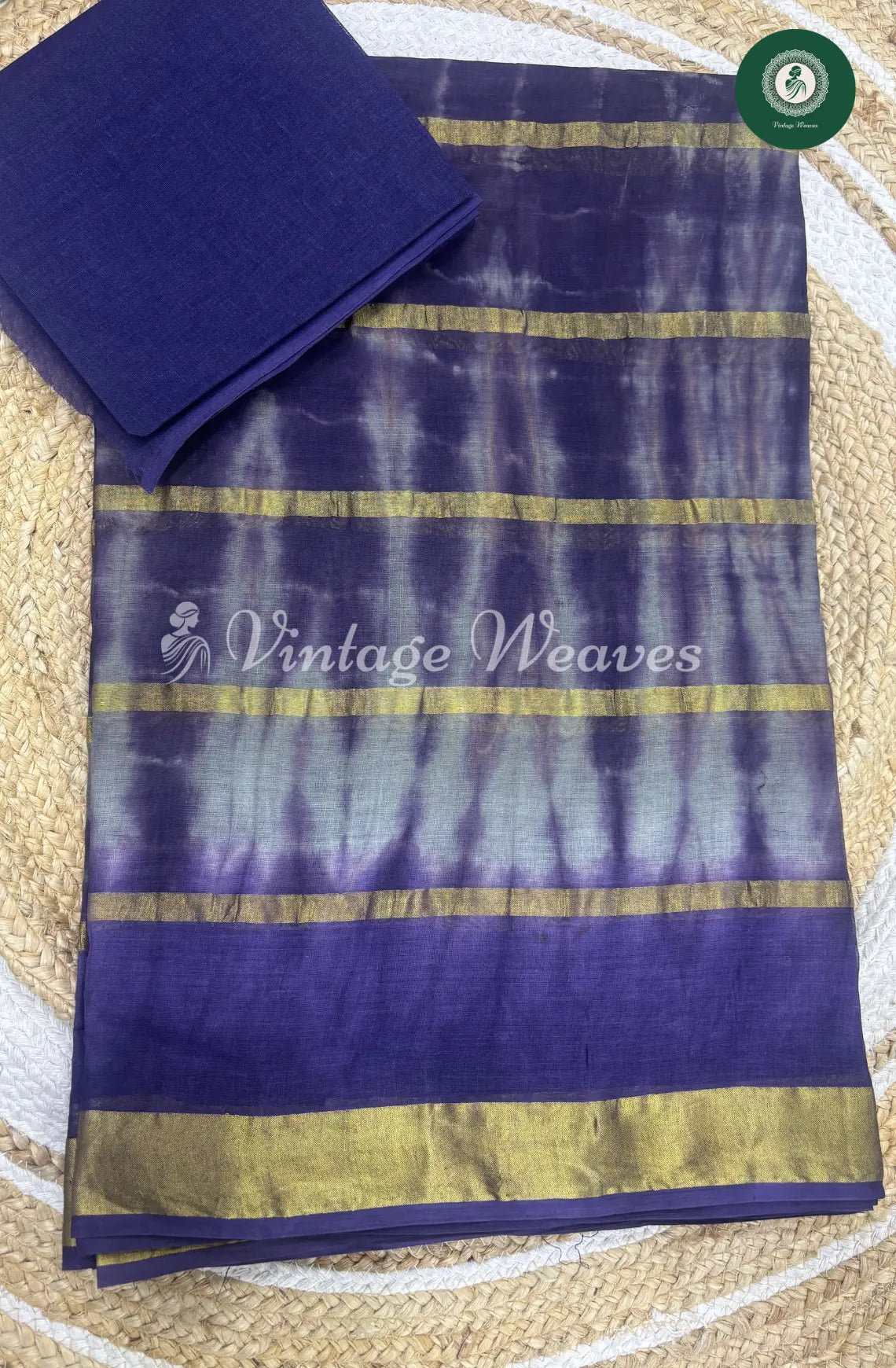 Dailywear Cotton Saree-Blue1