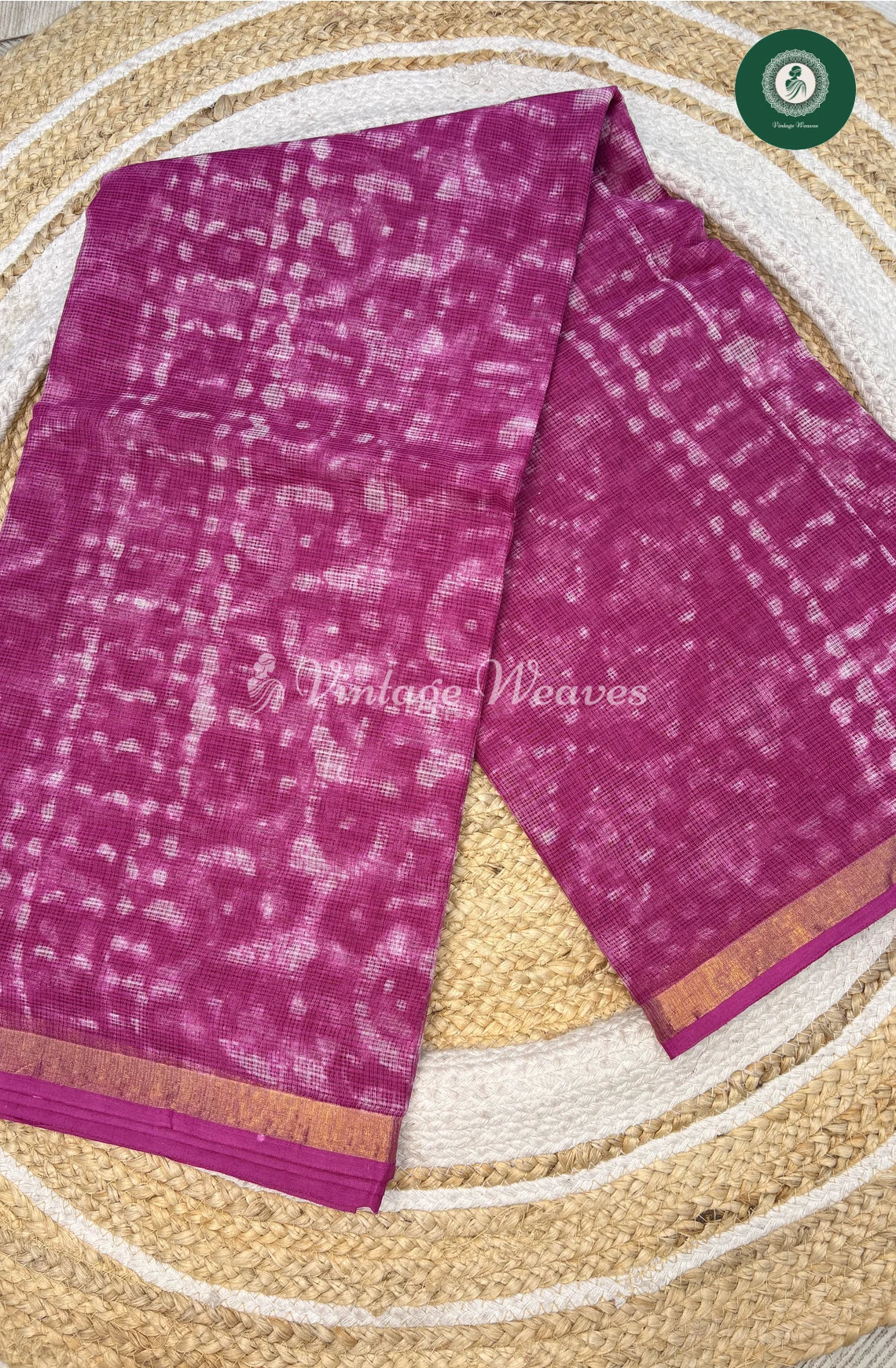 Premium Kota Cotton Saree-PinkCircle