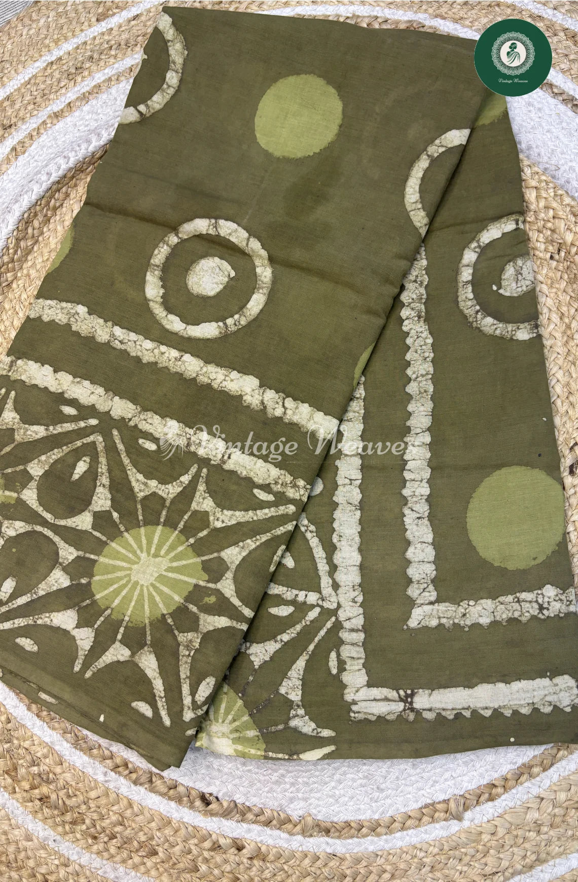 Premium Mul Cotton-greenCircle_1