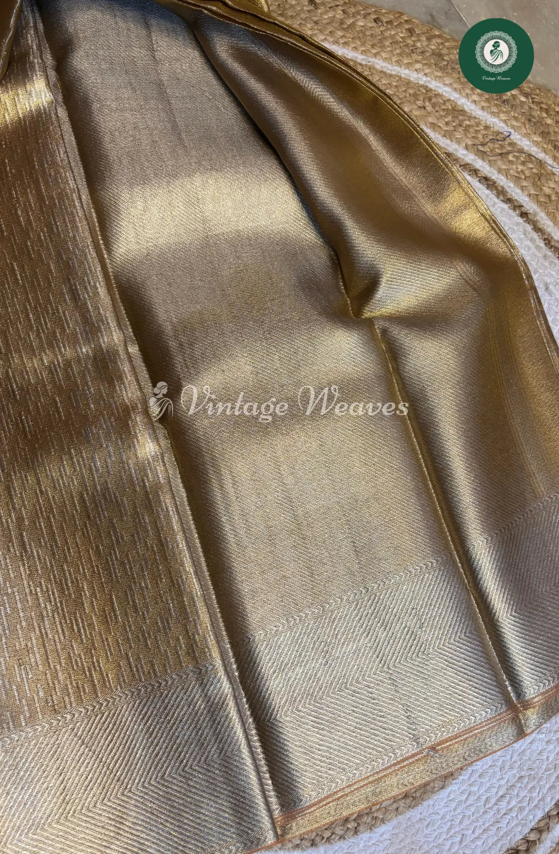 Tissue Silk Saree-Gold