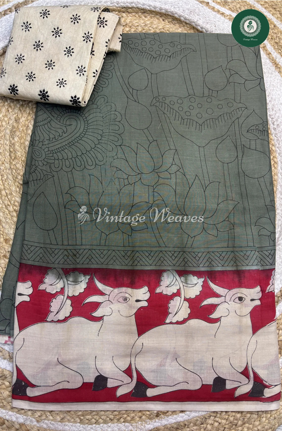 VerySoft Malai Cotton with CowPrint-Grey