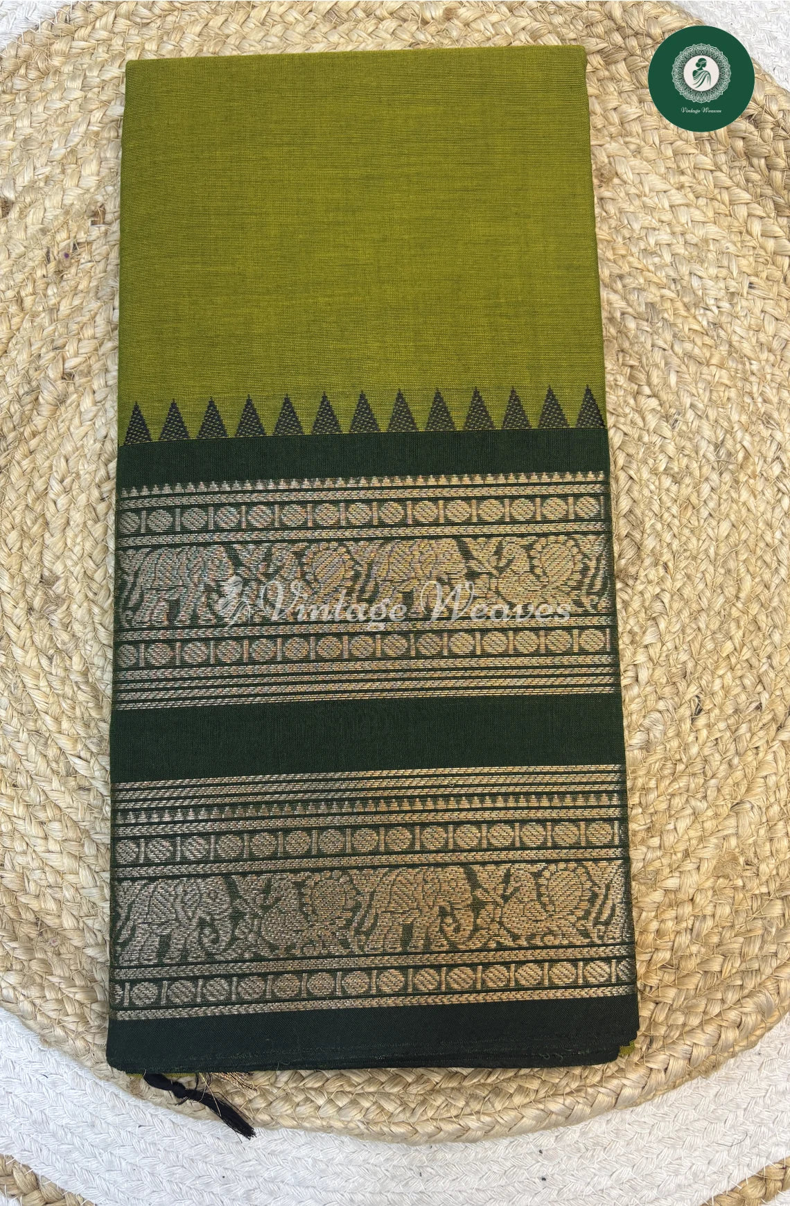 Chettinad Cotton Saree-Green