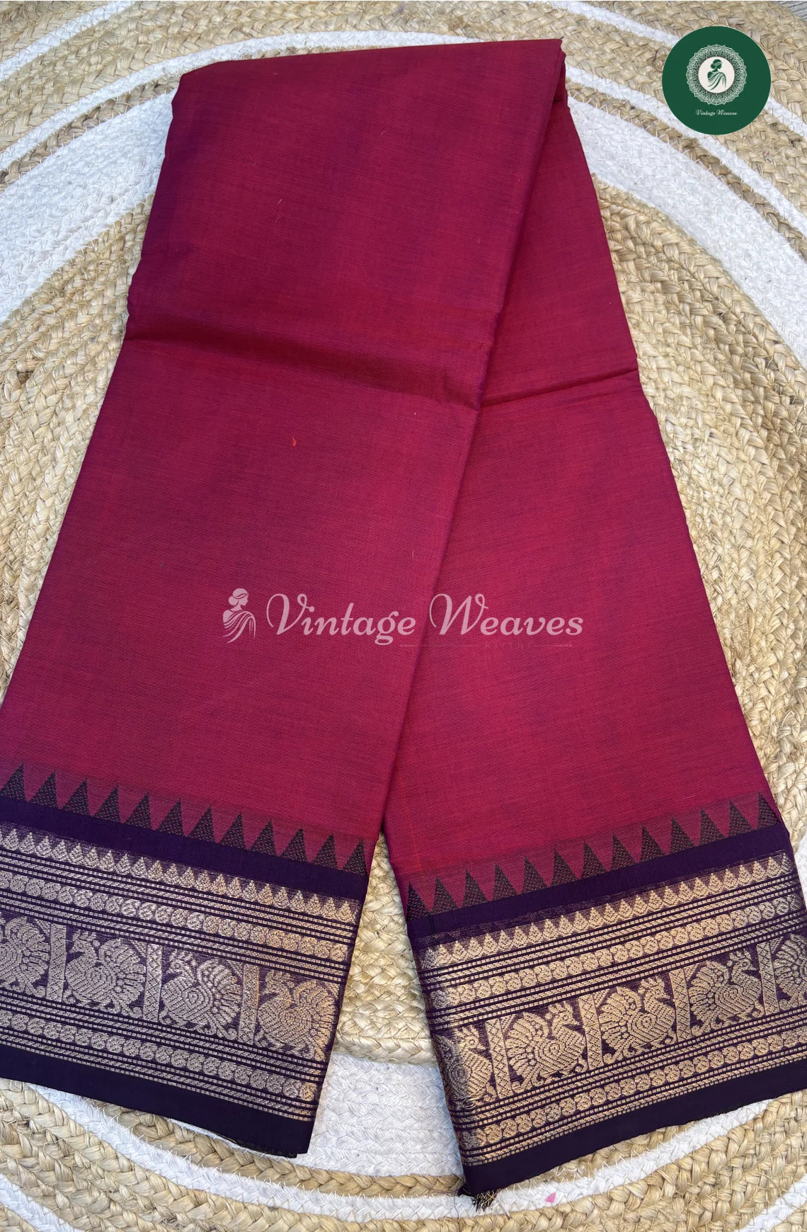 Chettinad Cotton Saree-Red
