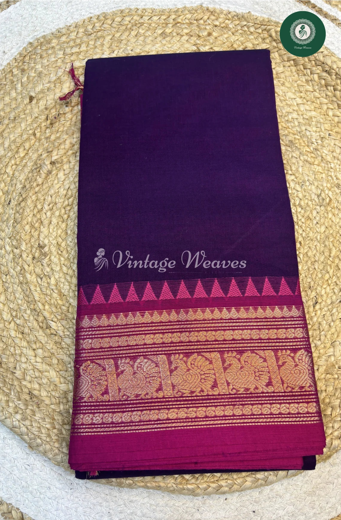 Chettinad Cotton Saree-indigo