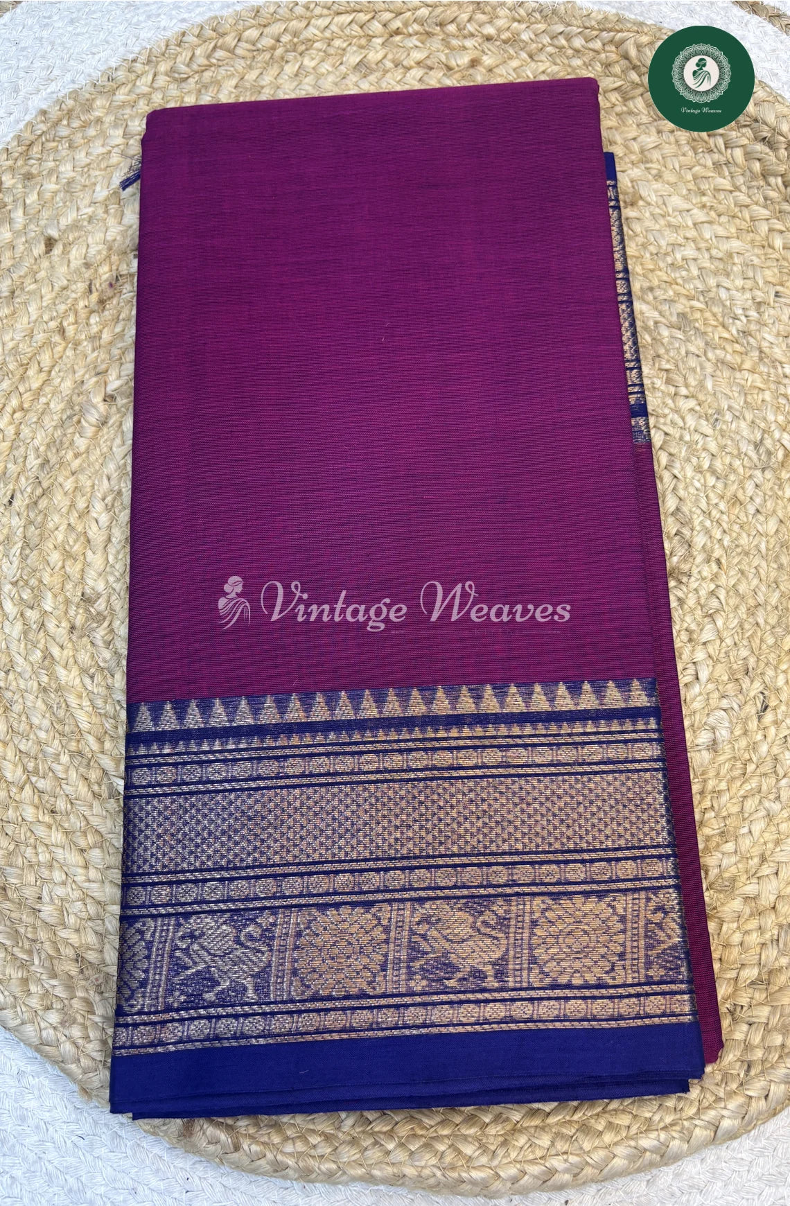 Chettinad Cotton Saree-purple