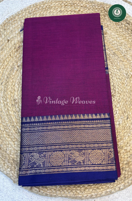 Chettinad Cotton Saree-purple