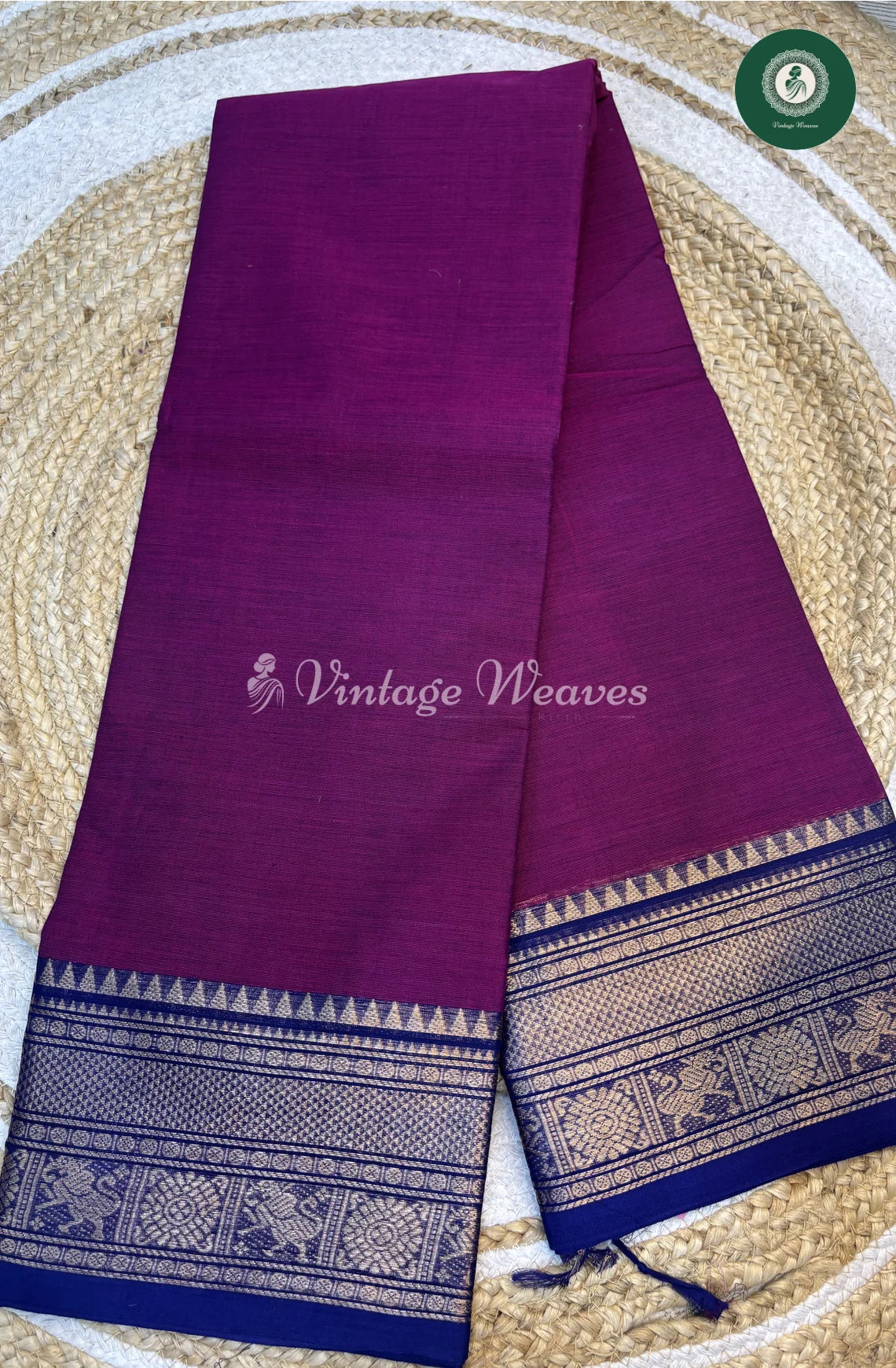 Chettinad Cotton Saree-purple