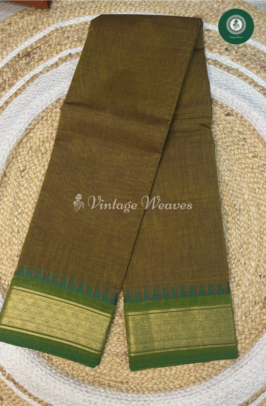 Chettinad Cotton Saree 1-Yellow