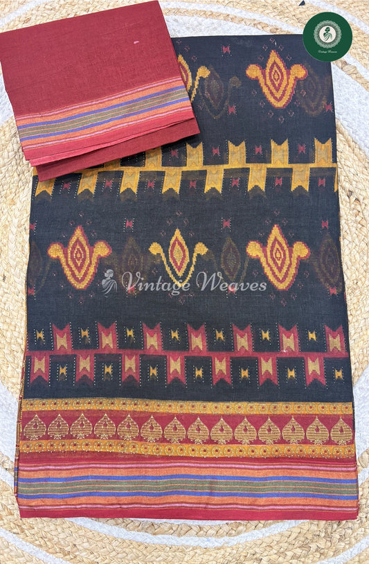 Daily Wear Cotton Printed-Black