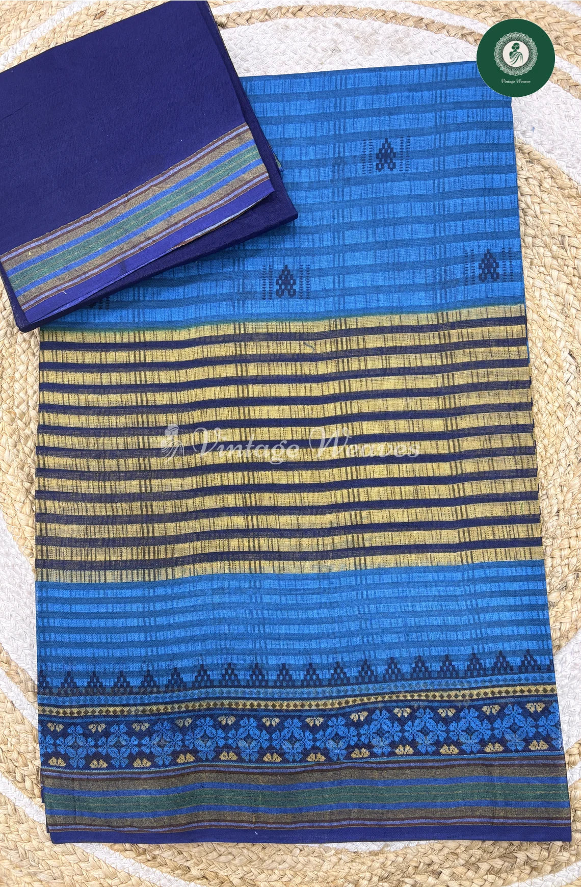 Daily Wear Cotton Printed-Blue2
