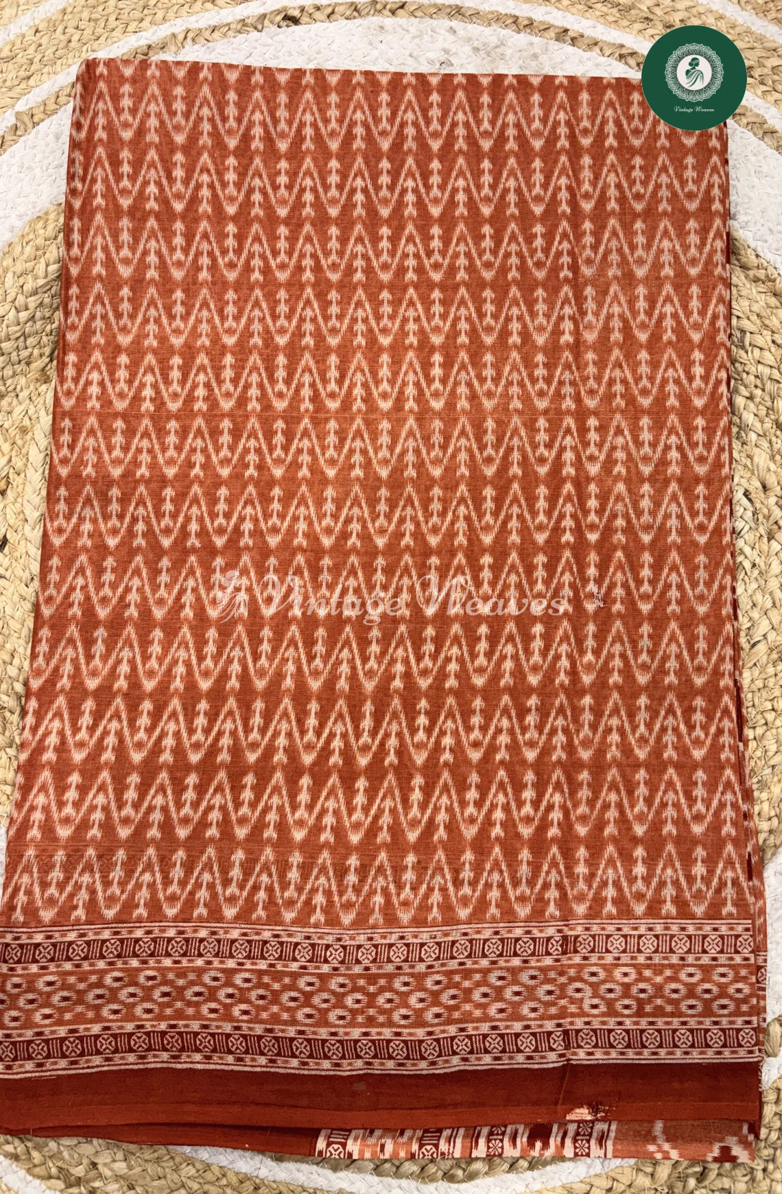 Daily Wear Cotton PrintedZigZag-Marron