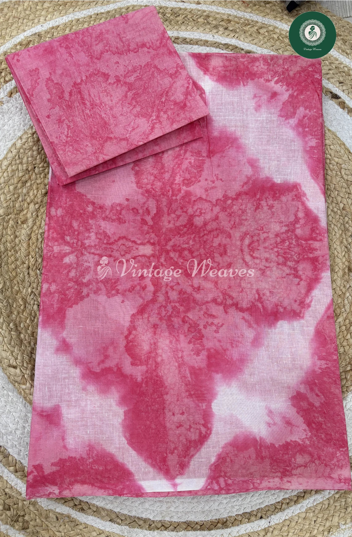 Daily Wear Cotton Saree -LightPink
