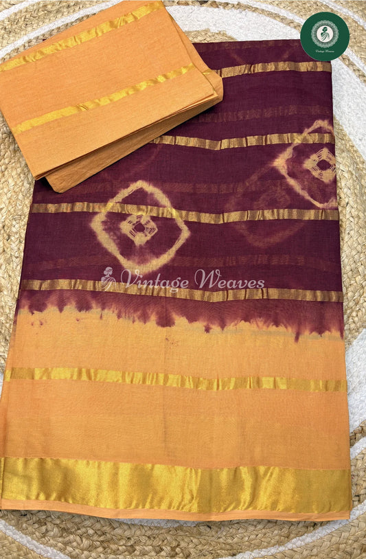 Daily Wear Cotton Saree-Wine