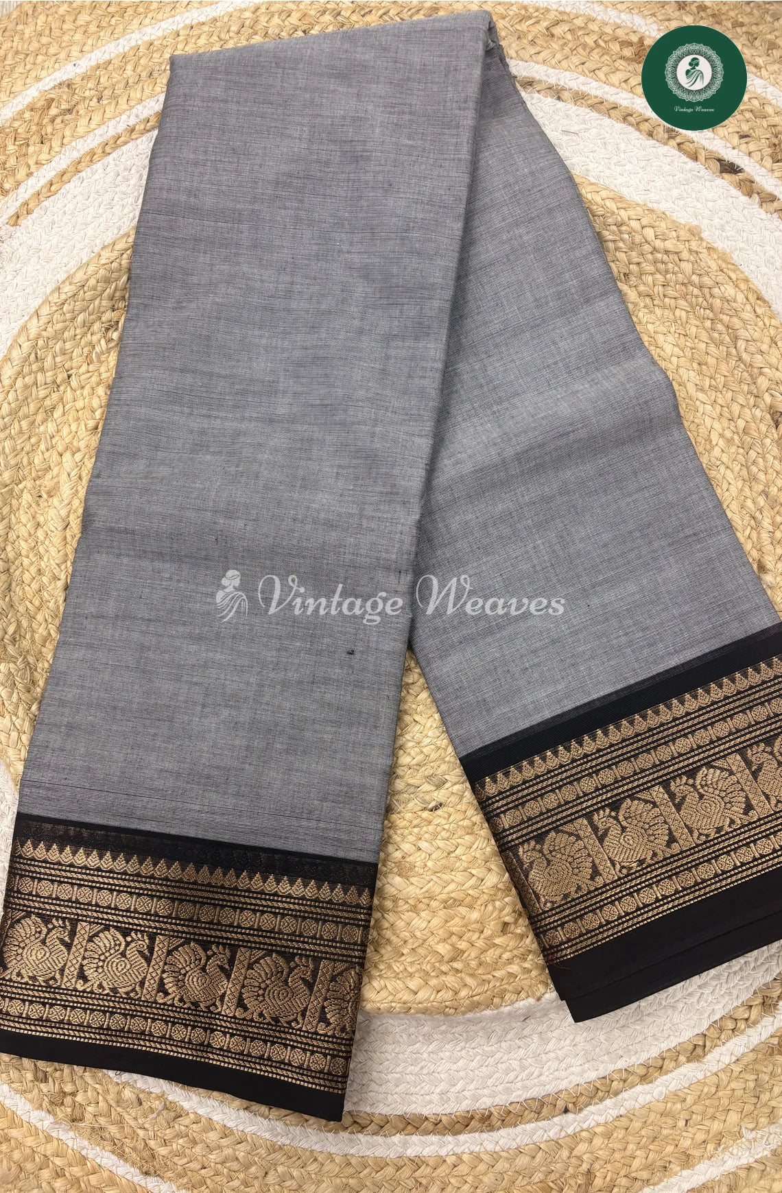 Premium 100Count Chettinad cotton Saree-lightBlue