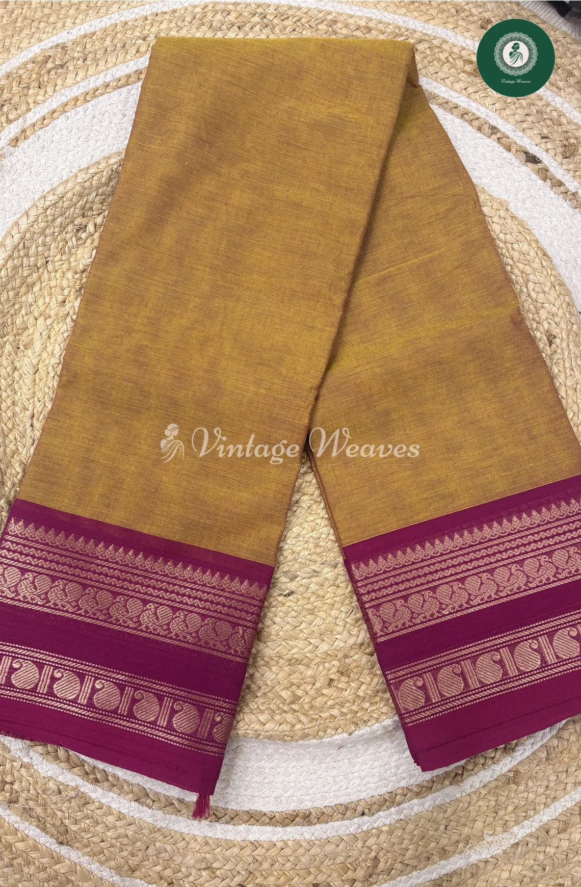 Premium 100Count Chettinad cotton Saree-OrangewithPink