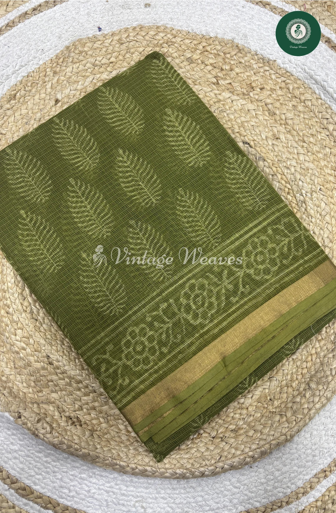 Premium Kota Cotton -Green Leaf