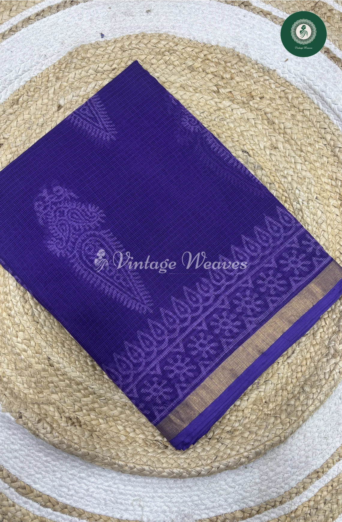 Premium Kota Cotton -Lavender Leaf