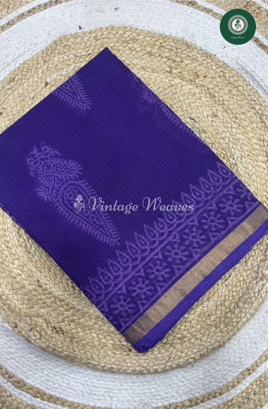 Premium Kota Cotton -Lavender Leaf