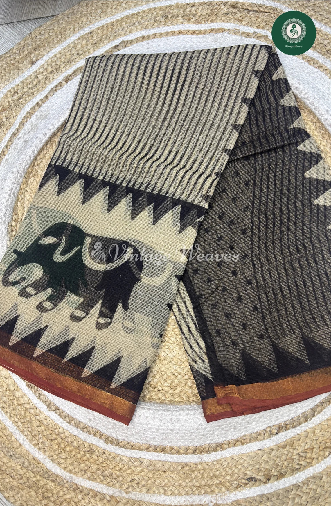 Premium Kota Cotton Saree-ElephantSandel