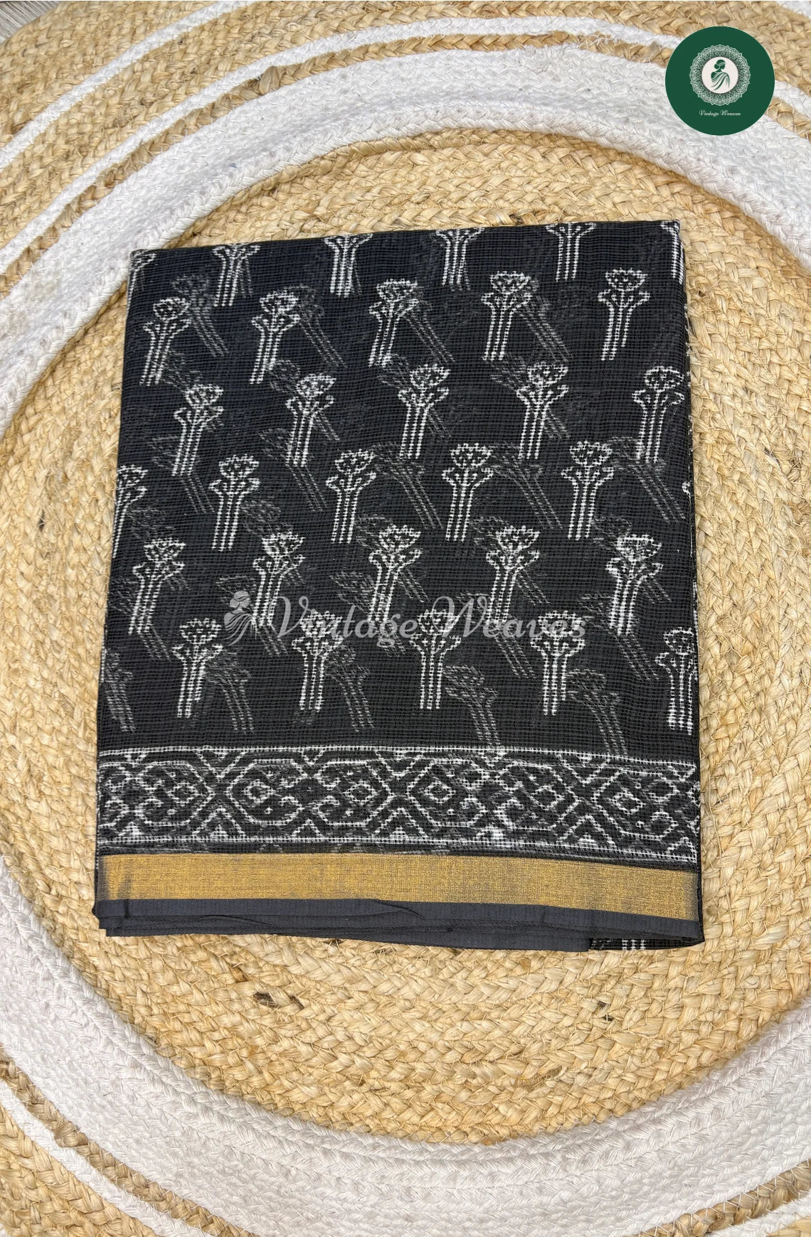 Premium Kota Cotton Saree-Grey