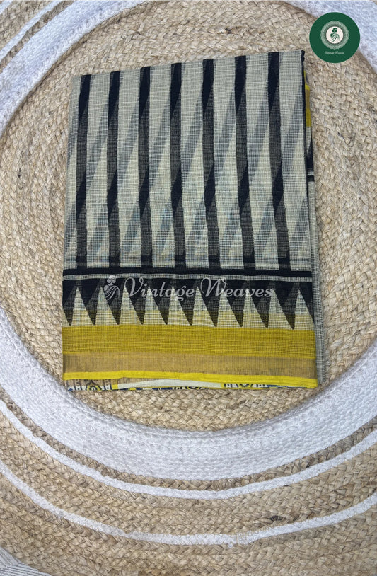 Premium Kota Cotton Saree-Lineswithtriangle