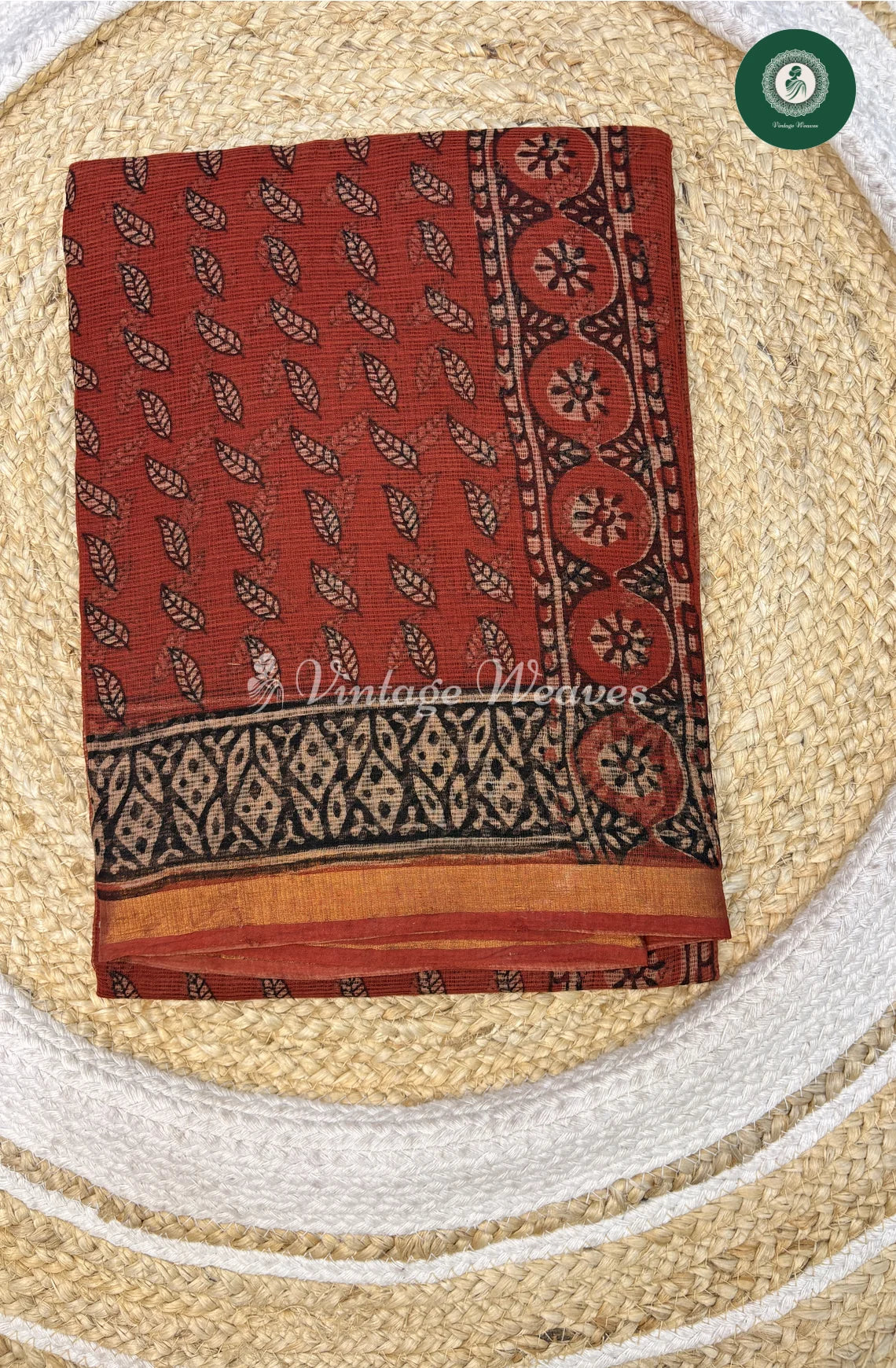 Premium Kota Cotton Saree-Marronleaf