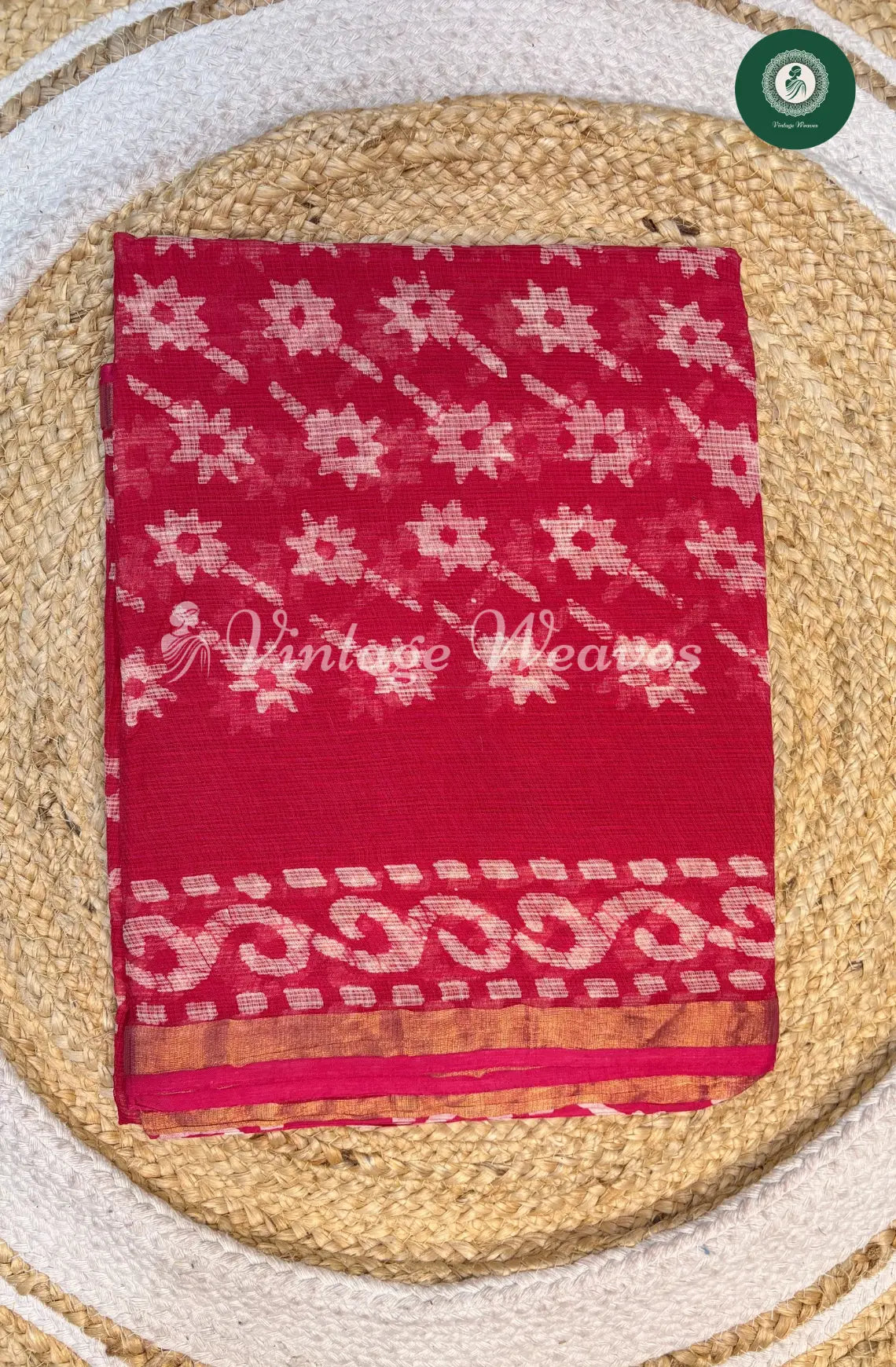 Premium Kota Cotton Saree-ReddishPink1