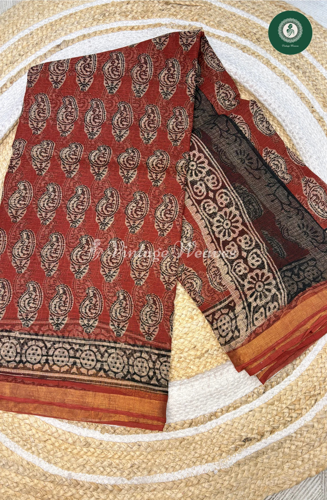 Premium Kota Cotton Saree-Redmango