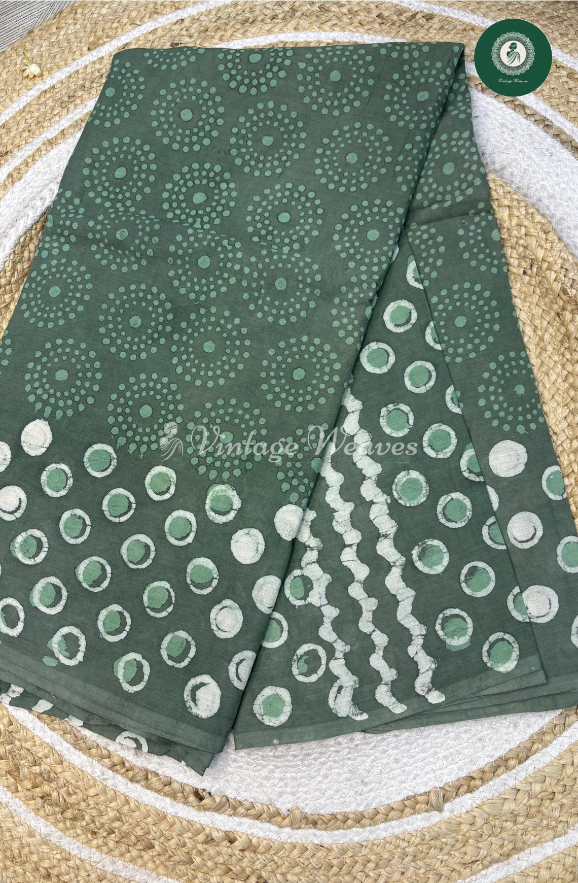 Premium Mul Cotton-greenCircle