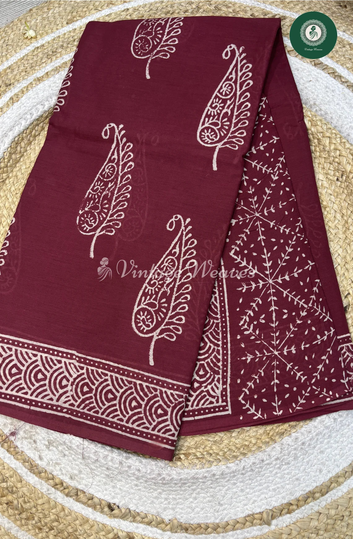 Premium MulCotton Saree-Mango Magenta