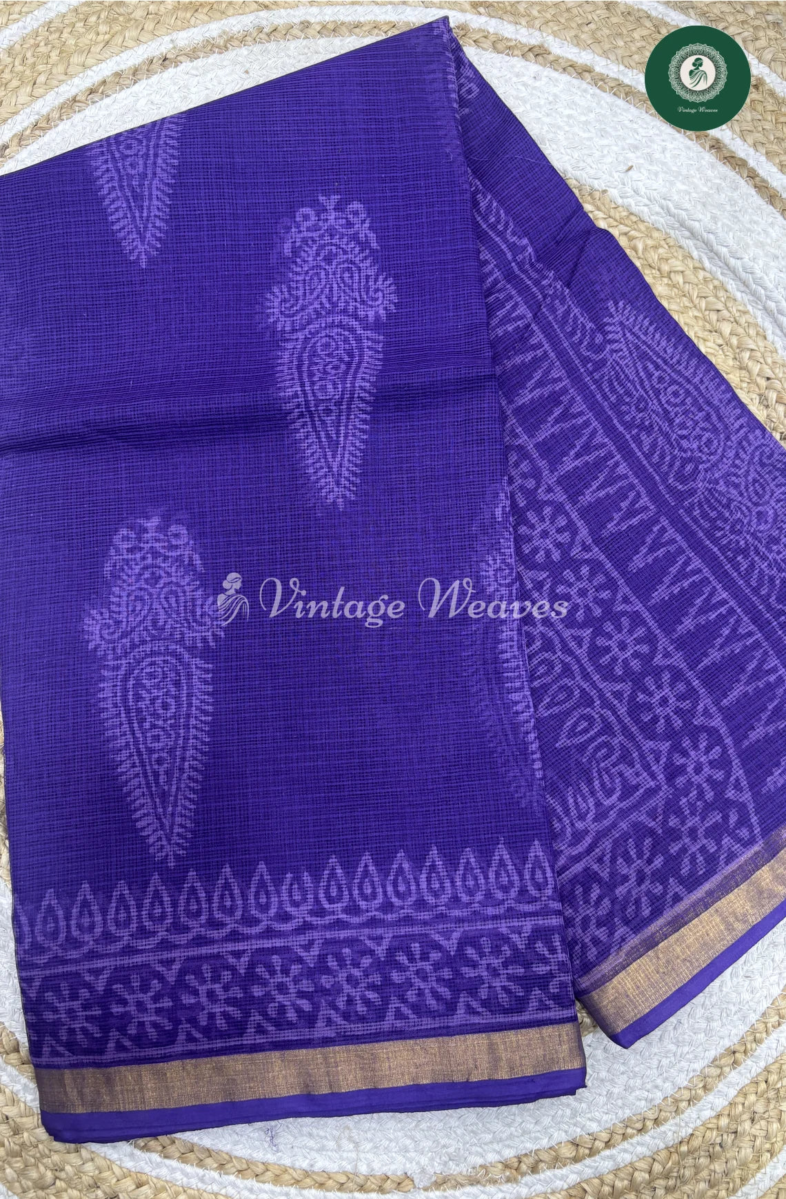 Premium Kota Cotton -Lavender Leaf