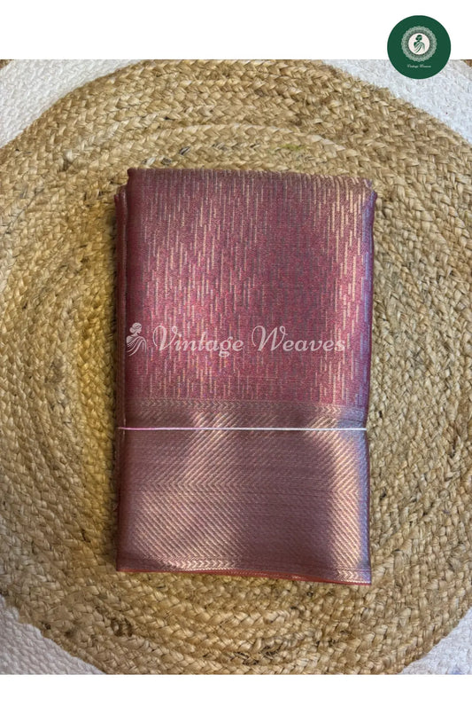 Tissue Silk Saree-Pink