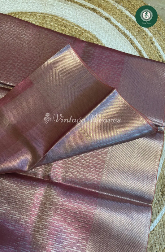 Tissue Silk Saree-Pink