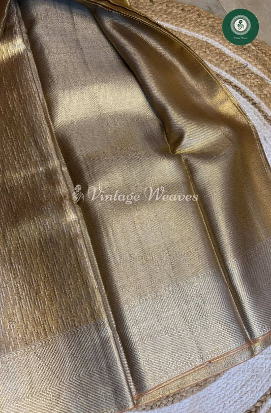 Tissue Silk Saree-Gold