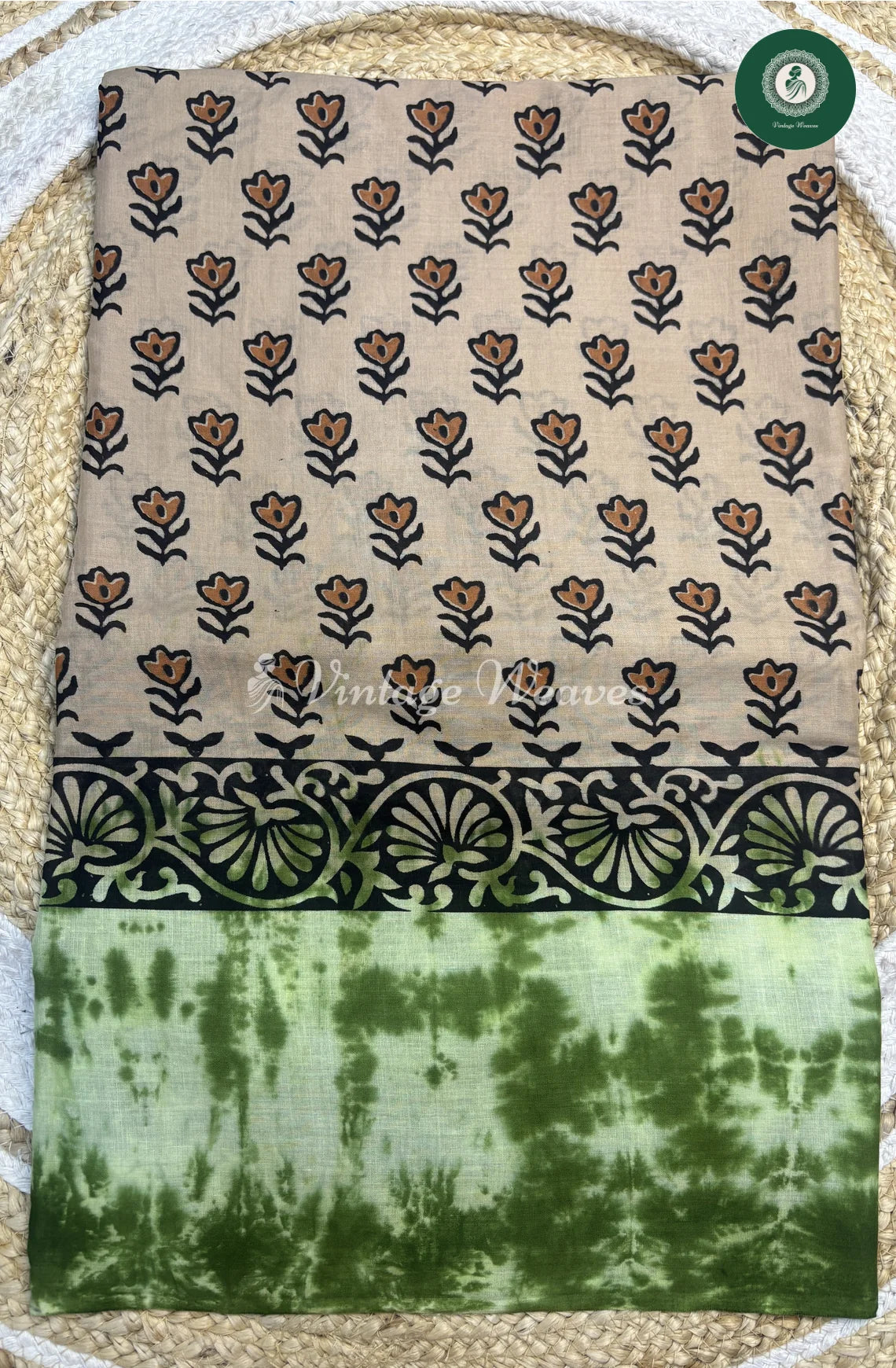 VerySoft Malai Cotton FlowerPrinted-Sandel