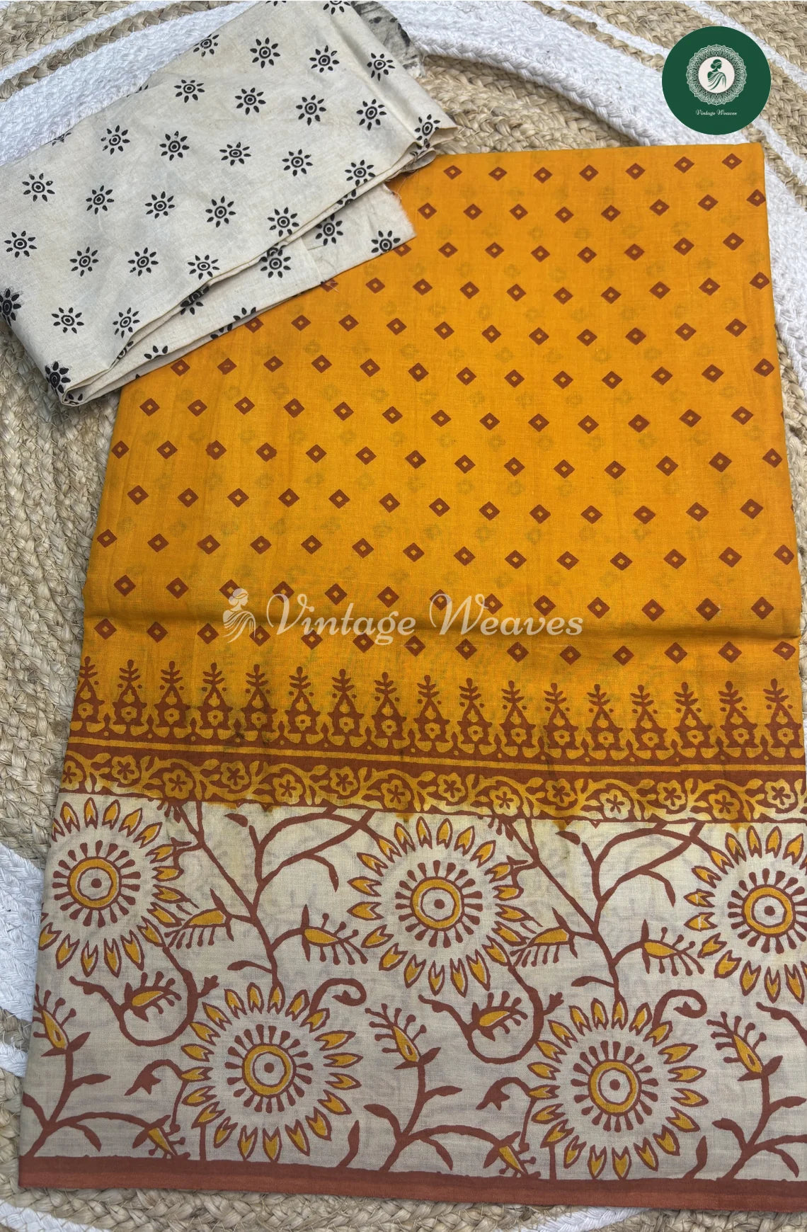 VerySoft Malai Cotton with PrintedButta-Yellow