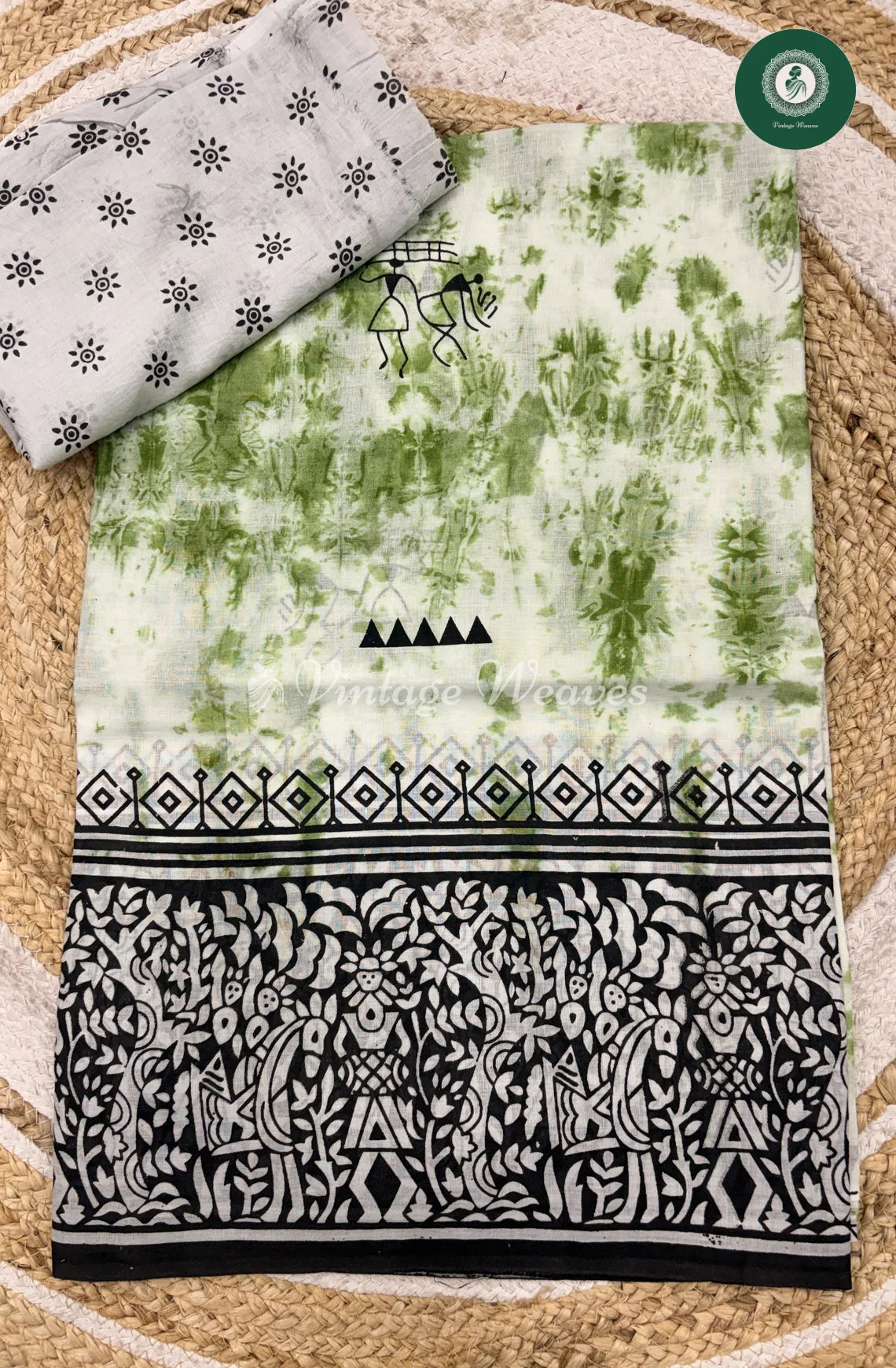 Very Soft daily Wear Cotton-Green