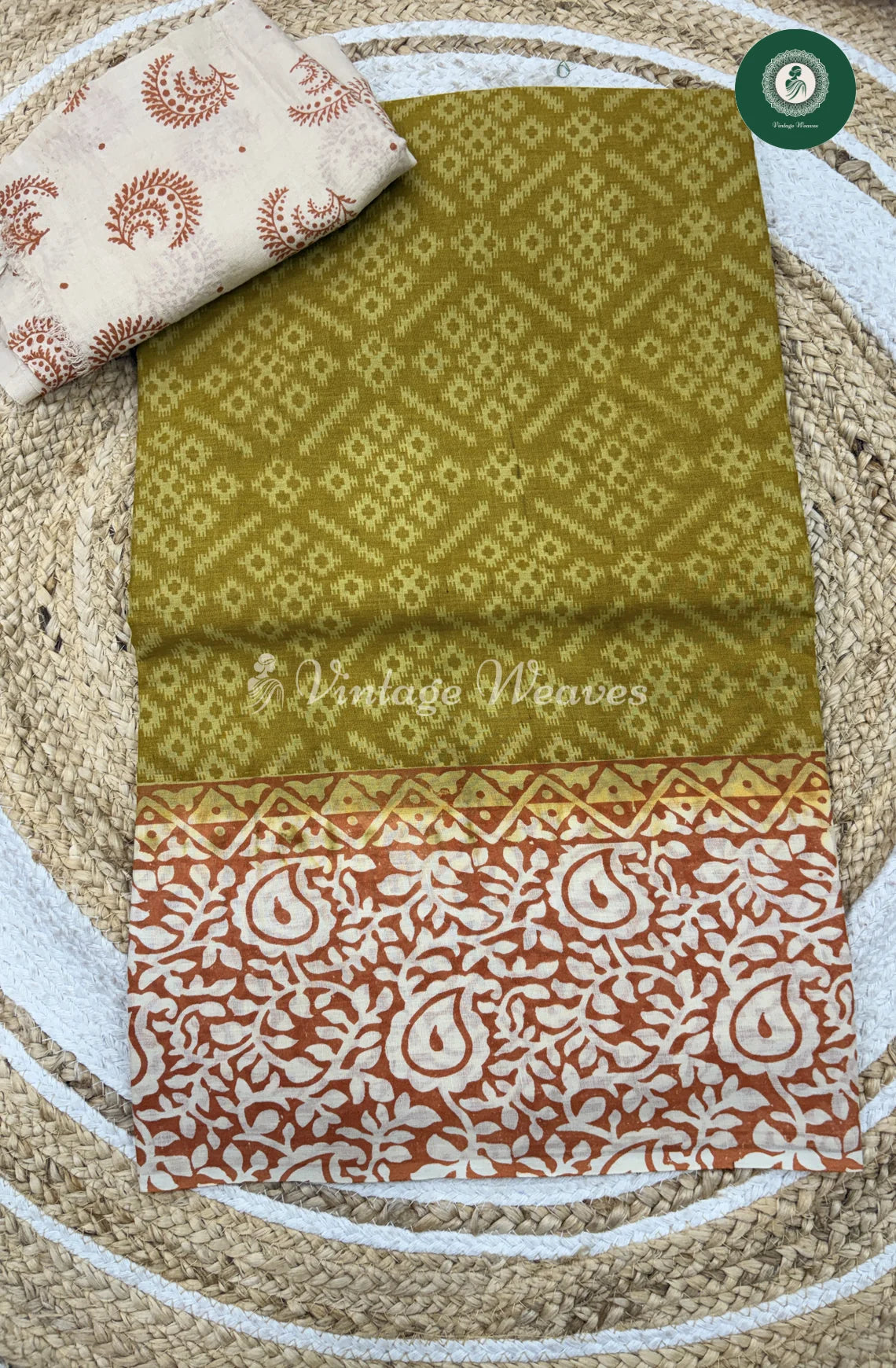 Very soft Malai Cotton-LightGreenwithSandel